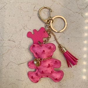 NEW Pink Teddy Bear Keychain
